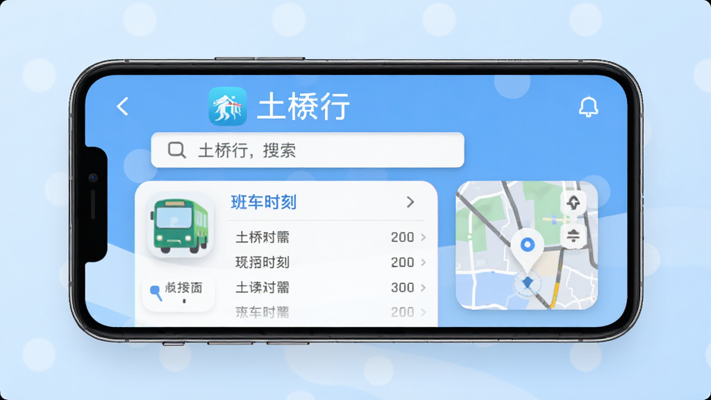 ����������һ�������ֻ�����Ļ����ʾ�������С�APP����ҳ���棬�����а���·�������򡢰೵ʱ�̱��͵�ͼ������ť������Ϊ����ɫ���䣬������ñ�ƽ����Ʒ�񣬲��ּ������������ִ��Ƽ��У�ϸ����ͻ��APPͼ��ͽ������֣����ʸ��壬�ɾ��޶���Ԫ�أ��ʺ���Ϊ��������վԤ��ͼ