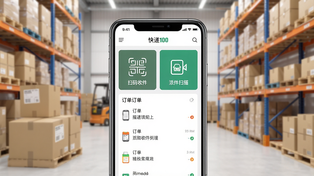 ���100�ռ�������������չʾ������������һ�������ֻ�����Ļ����ʾ���100�ռ���APP����ҳ���֣�����ɨ���ռ����ɼ�ɨ�衢�����б���ģ�飬����Ϊ�ִ������ֿ⻷�����п��ֽ��ͻ��ܣ�����������ͣ�������������ϸ�����������ʸɾ����޶���Ԫ��