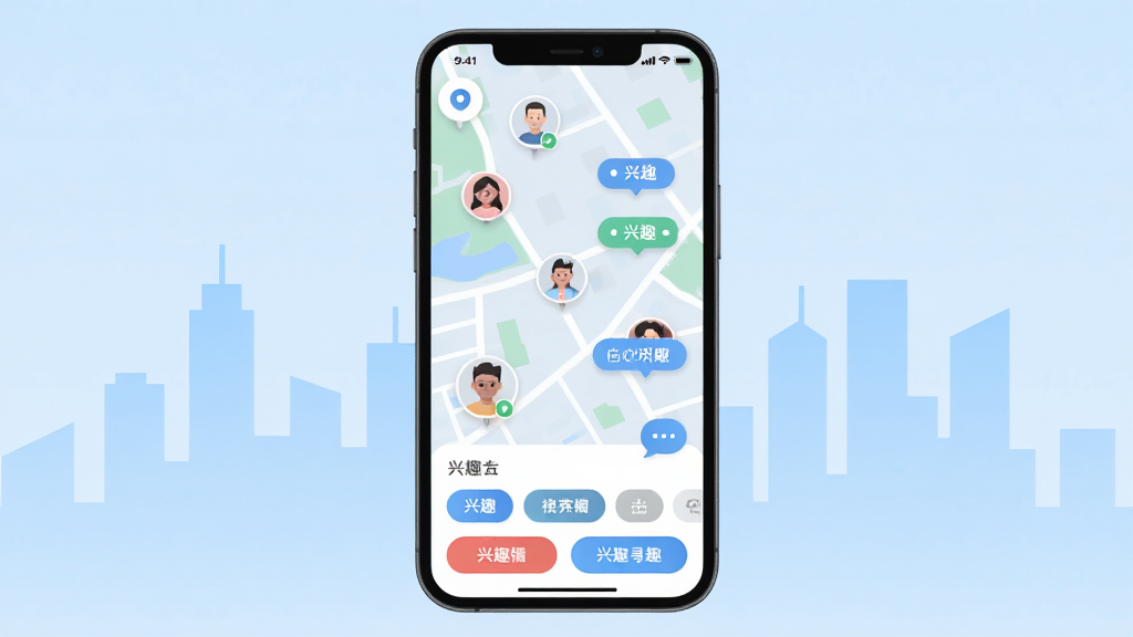 ����ѰȤAPP������չʾ������Ϊ�ֻ���Ļ����ʾ��ͼ�Ϸֲ����û�ͷ�����Ȥ��ǩ�����ֲ��þ����ֻ�չʾ������Ϊǳ��ɫ������м�Ӱ���Ű������������Ϊ�ִ���ƽ��UI��ƣ�ϸ�ڰ�����ͼ��λͼ�ꡢ�������ݺ���Ȥ���ఴť�����ʸ��壬�ɾ����޶���Ԫ��