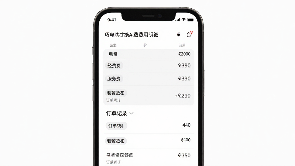 �ɿ�������App������ϸҳ�棬�������ֻ���Ļ��ʾ�շѼ�Ŀ���붩����¼��������ѡ�����ѡ��ײ͵ֿ۵���Ŀ������Ϊ��ɫ����񣬲���Ϊ�ֻ�����չʾ���Ű��Ա������б�Ϊ�������Ϊ��ˬ����ϸ�ڰ������ҷ��š����������������ǩ�����ʸ��壬�ɾ����޶���Ԫ��