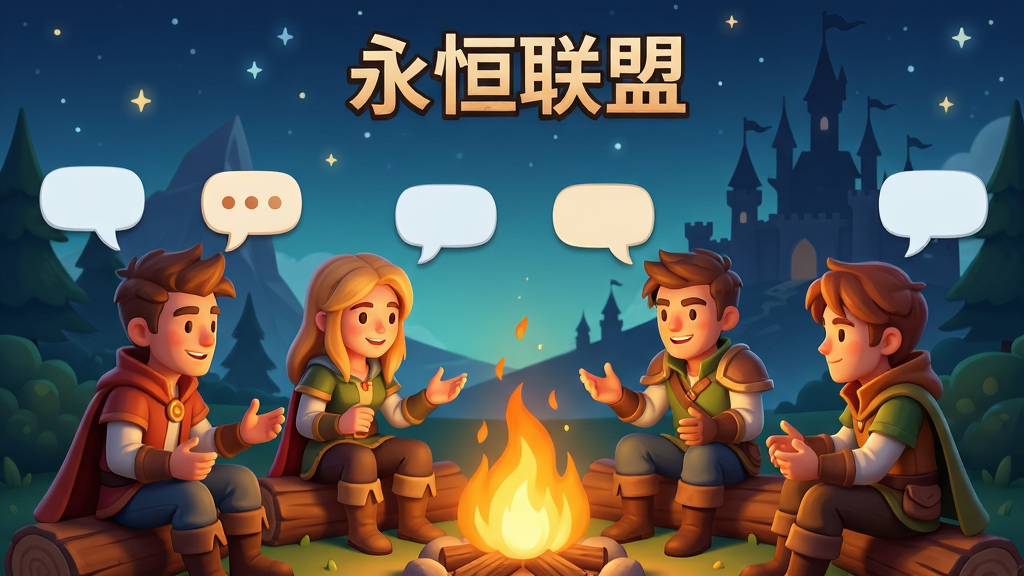 һ����Ϸ�罻������ͼ�����������Ǽ�λ��ҽ�ɫΧ�������������죬���ֲ����о���ͼ���Ű��Ϸ�������ʾ