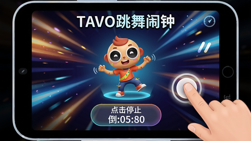 TAVO�������ӵ���սģʽ���棬��Ļ������һ������Ŀ�ͨ����·��С����ֹͣ����ť�͵���ʱ������Ϊ��̬��Ч�������а�����TAVO�������ӡ����֣�����Ϊ������ƣ����Ϊ���л�����ϸ������ָ����Ķ���Ч�������ʸ��壬�ɾ����޶���Ԫ��
