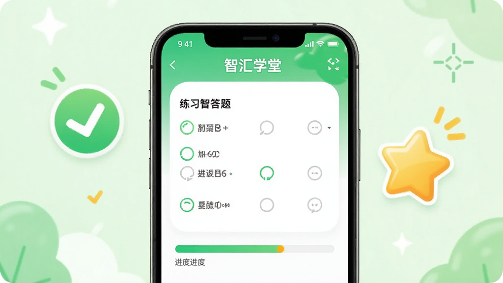 ��������Ϊ���ǻ�ѧ�á�APP����ϰ������棬��Ļ����ѡ����ͽ��������Ա��жԹ������ǵȹ���Ԫ�أ�����Ϊǳ��ɫ������������죬��������