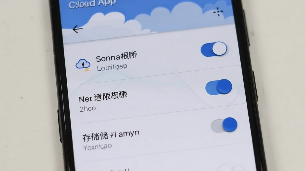����Ϊһ����׿�ֻ�����Ļ����ʾ�Ʊ�App��Ȩ������ҳ�棬����Ϊ�б�ʽ�Ű棬���Ϊϵͳԭ�����ϸ�ڰ�����λȨ�޿��ء�֪ͨȨ�޿��ء��洢Ȩ�޿��أ������������ɾ����޶���Ԫ�ء�