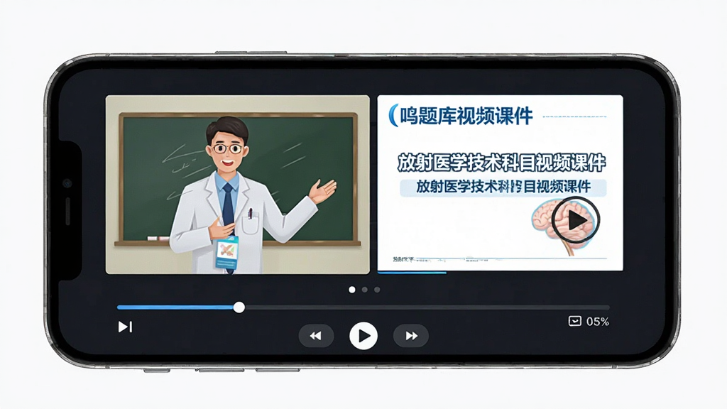 ����ҽѧ�����������Ƶ�μ����Ž��棬�ֻ���Ļ������ʾ��ʦ�ڿλ�����PPT�μ����·��н���������ư�ť������Ϊ��ɫ������Ϊ�ֻ�����Ƶ���ڣ����־��У��Ű��࣬���Ϊ���߽�����廭��ϸ�ڰ������Ű�ť�롰����ҽѧ������Ŀ��Ƶ�μ������֣����ʸ��壬�ɾ��޶���Ԫ��