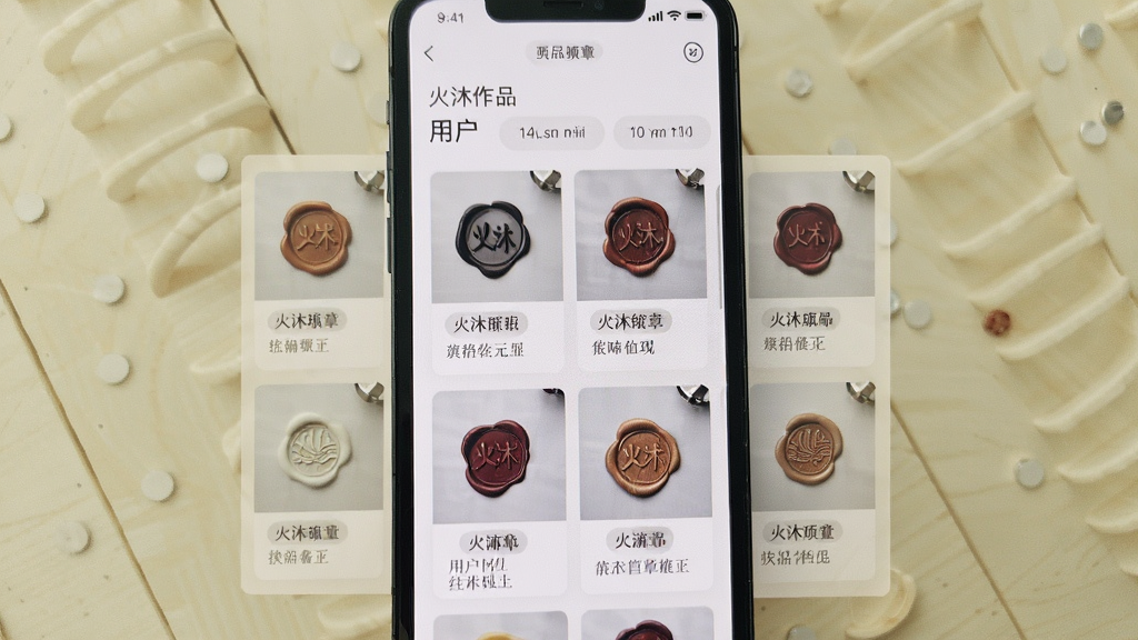 ������Ʒ����ҳ�棬�ֻ���Ļ��ʾ�û����˻���ӡ����Ʒ������������ʽ���ж�ö��ͬ��ɫ��ͼ���Ļ���ӡ����Ƭ��ÿöӡ���·��б�ǩ�ͱ�ע�����������ۣ���������͵�ǳɫ���棬���߾��ȣ������������ɾ�������Ԫ��