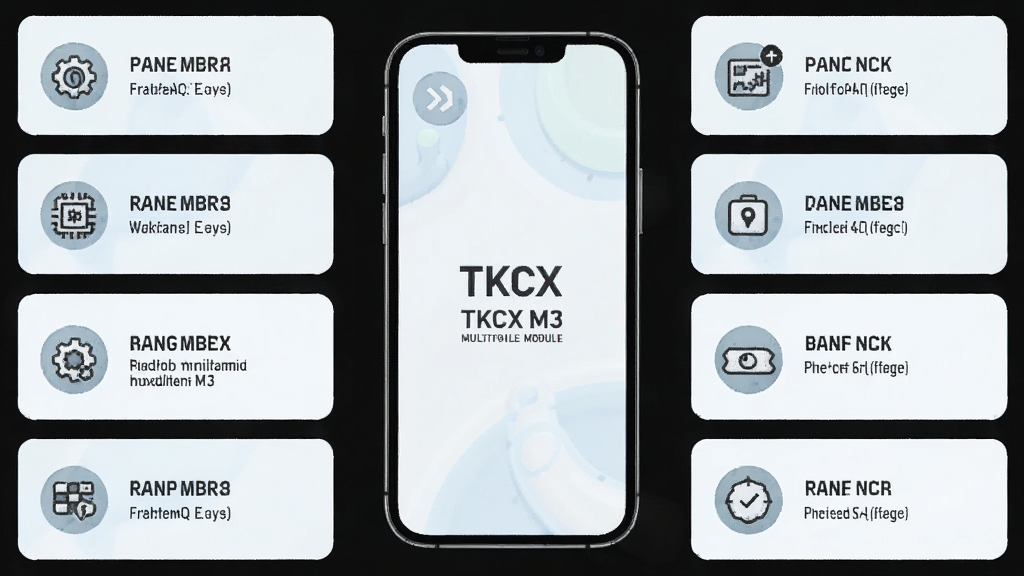 һ��չʾTKCX M3�๦��ģ���ʾ��ͼ������Ϊ�ֻ���Ļ�빦�ܿ�Ƭ������Ϊ�������У��Ű�������������ǳɫ��ϸ�ڰ�������ͼ��������˵�������ʸ��壬�ɾ��޶���Ԫ��