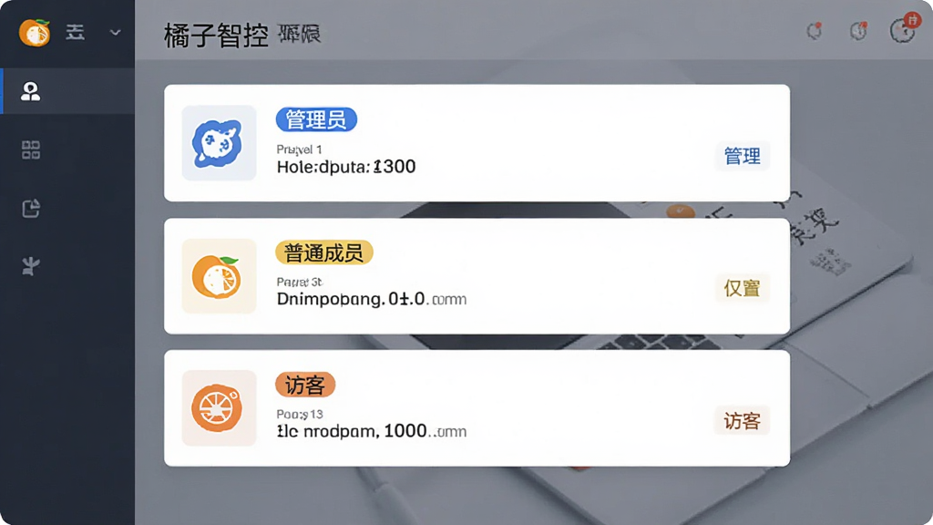��������չʾ�������ǿء�Ȩ��������壬����Ϸ�Ϊ����Ա����ͨ��Ա���ÿ������㼶������Ϊ����Ƭ���У��Ű����������Ϊ�����Լ�磬ϸ����ÿ���㼶���в�ͬ��ɫ�ı�ǩ��ͼ�꣬���ʸ��壬�ɾ����޶���Ԫ��