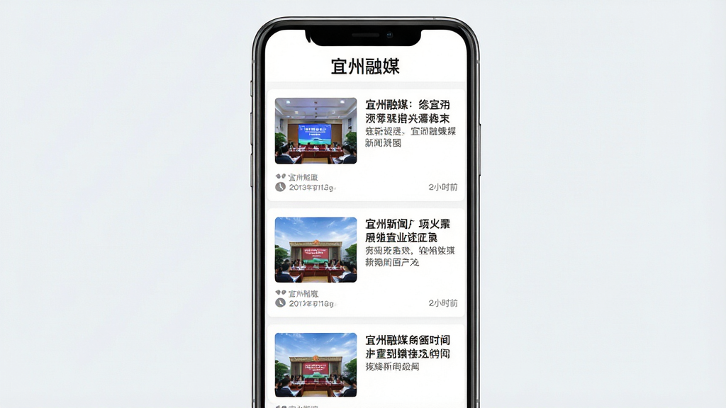 ������ý������Ѷҳ�棬�ֻ���Ļ����ʾ�������ſ�Ƭ��ÿ����Ƭ�������ű��⡢��ͼ�ͷ���ʱ�䣬�����С�������ý������������Ϊ��ֱ�б��Ű棬���Ϊ�ִ�������APP���棬ϸ�ڰ��������������ͼƬ����ͼ�����ʸ��壬����ɾ����޶���Ԫ��