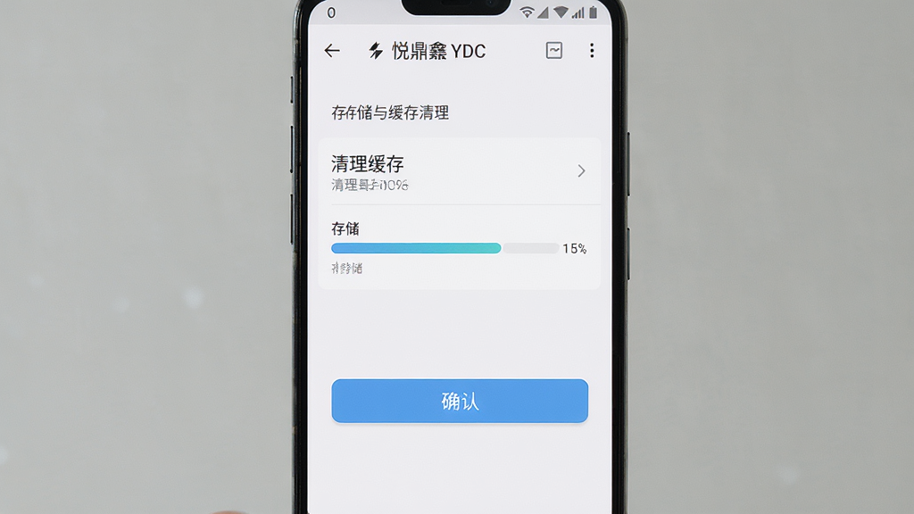 һ����׿�ֻ�չʾ�ö���YDC����ҳ���еĴ洢�뻺������ѡ�����Ϊ�ֻ���Ļ��������ť������Ϊ���У��Ű�Ϊ�б�ʽ�����Ϊ��ˬ���ţ�ϸ�ڰ��������������֡��洢����ȷ�ϰ�ť�����ʸ��壬�ɾ����޶���Ԫ��