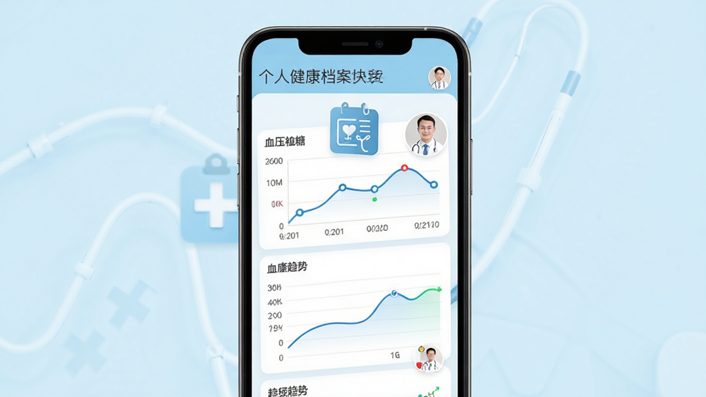 �ǻ��������������������棬�ֻ���Ļ��ʾ���˽�������ҳ�棬����ѪѹѪ������ͼ�����������ߣ�����Ϊǳ��ɫҽ�Ʒ������Ϊ�ֻ��͵���ͼ�꣬���־��У��Ű����룬�������רҵ��ϸ�������ݵ㡢���ڱ�ǩ��ҽ��ͷ�񣬻��ʸ��壬�ɾ����޶���Ԫ��