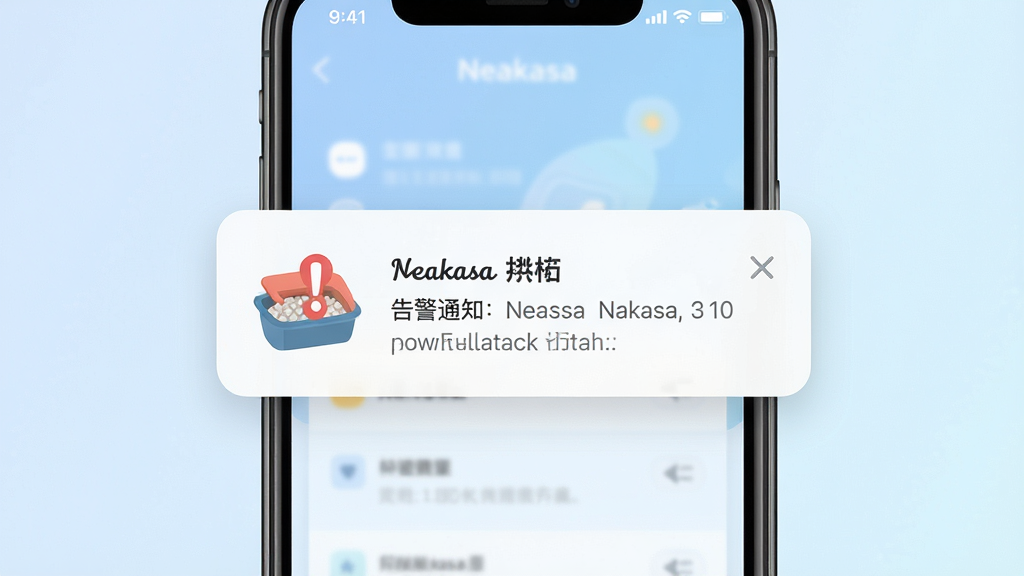 һ��չʾNeakasaӦ�ø澯֪ͨ����ĸ���ͼ������������һ���ֻ�����֪ͨ��Ƭ����Ƭ����ʾèɰ��ͼ��͸�̾�ţ�����Ϊ����ɫ���䣬����Ϊ���жԳƣ��Ű��࣬���Ϊ��ƽ��UI��Ʒ磬ϸ�ڰ���֪ͨ��Ƭ��Բ�ǡ�ͼ�������������Ű棬���ʸ��壬�ɾ����޶���Ԫ��