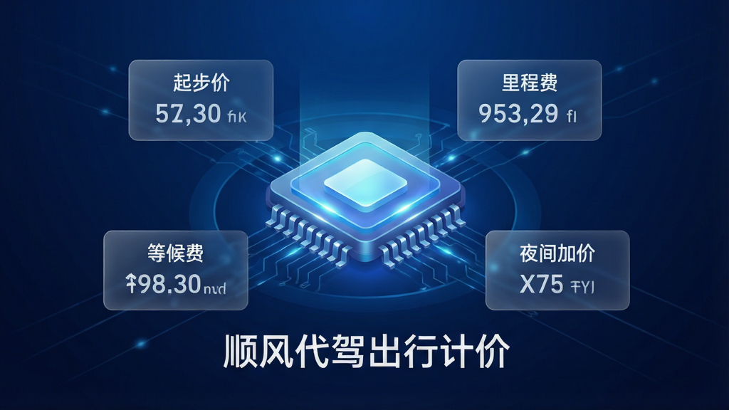 ������������һ�����������оƬͼ�꣬оƬ��Χ�������𲽼ۡ���̷ѡ��Ⱥ�ѡ�ҹ��Ӽ��ĸ����ݱ�ǩ��ÿ����ǩ�԰�͸����Ƭ��ʽ���֣�����Ϊ����ɫ����Ƽ��ռ䣬���ֲ������ķ���ʽ�����Ϊ����Ƽ��У�ϸ����ͻ��оƬ�Ĺ��������ݿ�Ƭ�������У�����Ϊ����4K������ɾ��޶���Ԫ�أ�оƬ�·���ʾ���֡�˳����ݳ��мƼۡ���