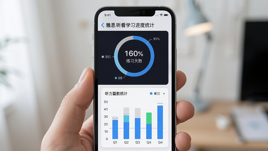 ��˼������ѧϰ����ͳ��ҳ�棬����Ϊ�ֻ���Ļչʾ����ͼ��������Ϊ�Ϸ����ν���ͼ���·���״ͼ���Ű�Գ����ۣ����Ϊ��Լ���ݿ��ӻ����ϸ�ڰ�����ȷ�ʰٷֱȡ���ϰ����������ƪ��ͳ�ƣ����ʸ��壬�ɾ����޶���Ԫ��