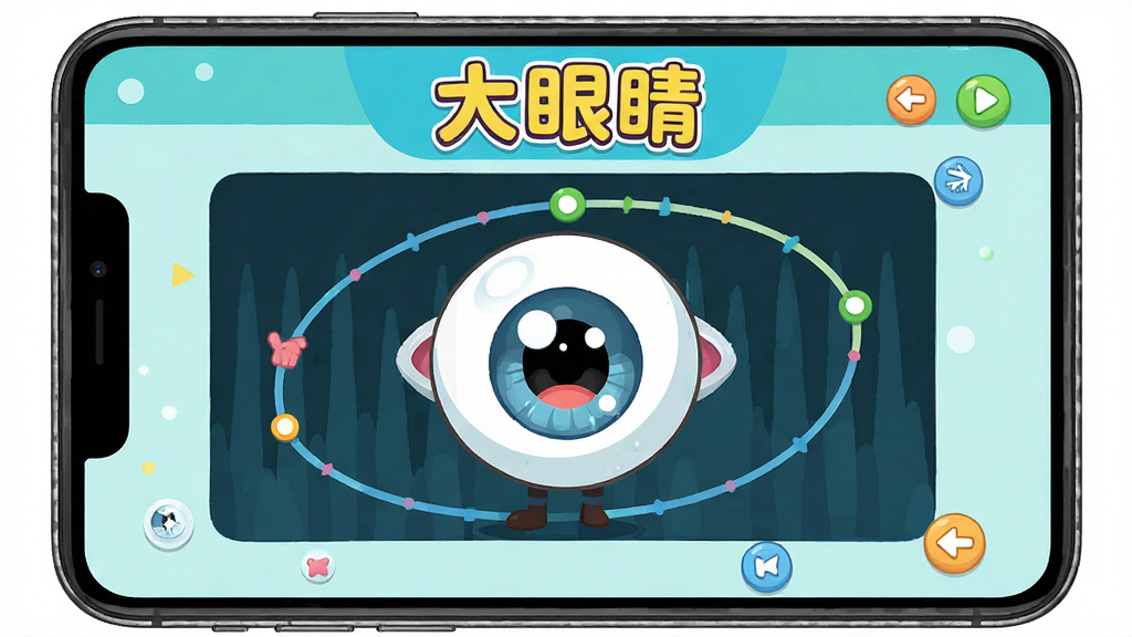 ���۾�APP������ѵ�����棬��ʾһ����ͨ�����ڽ����˶��켣��ϰ������ɫ�����죬��