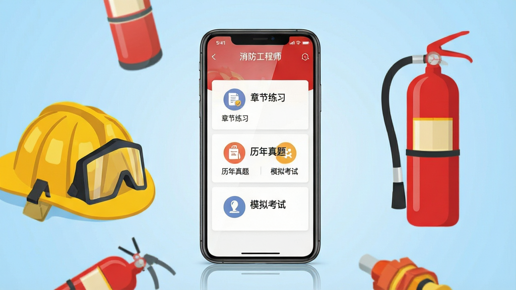 һ��չʾ��������ʦ�ֻ�Ӧ���������ͼƬ�������������һ�������ֻ�����Ļ��ʾ��������ʦAPP����ҳ�������½���ϰ���������⡢ģ�⿼�Եȹ�����ڣ��ֻ���Χɢ��������ͷ�����������Ԫ�أ�����Ϊǳ��ɫ���䣬���ּ�����������Ϊ��ƽ���Ƽ��磬ϸ�����ֻ���Ļ����΢����Ч�������ʸ��壬����ɾ����޶���Ԫ��