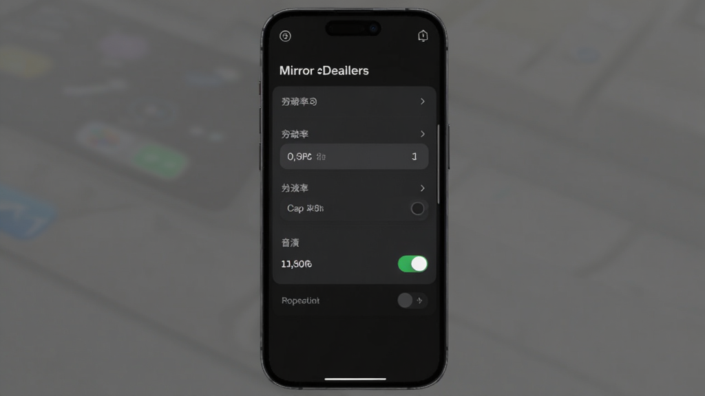 Design Mirror Ͷ��������壬����Ϊ�ֻ������ò˵�չ��������Ϊ�������У��Ű����������Ϊ��ɫģʽ���棬ϸ�ڰ����ֱ���ѡ������Ƶ���ػ��飬�����������ɾ����޶���Ԫ��