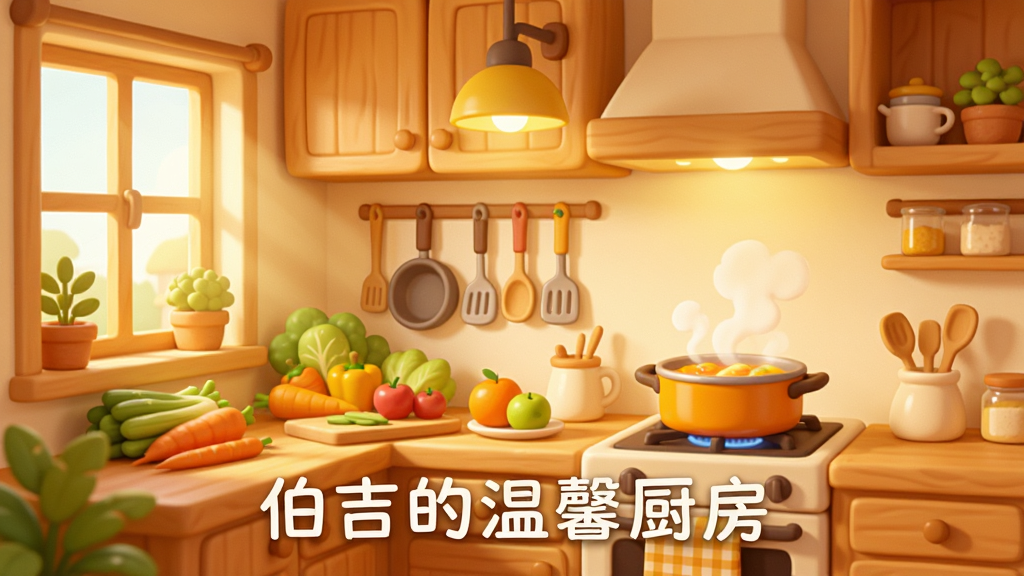 ����������һ����ܰ�ļ�ͥ������ľ�ʳ�����ů��ɫ�ƹ�Ӫ������ʷ�Χ������̨���ϰڷ��������߲ˡ�ˮ����һ������ð������������ǽ�Ϲ��Ÿ�ʽ���ߣ�����͸����͵����⣬���������ů�����Ŀ�ͨ�廭���ɫ���ԳȻơ��װס�ǳľɫΪ������ͼ������ϸ�ڷḻ�����������ɾ��������пɳ���