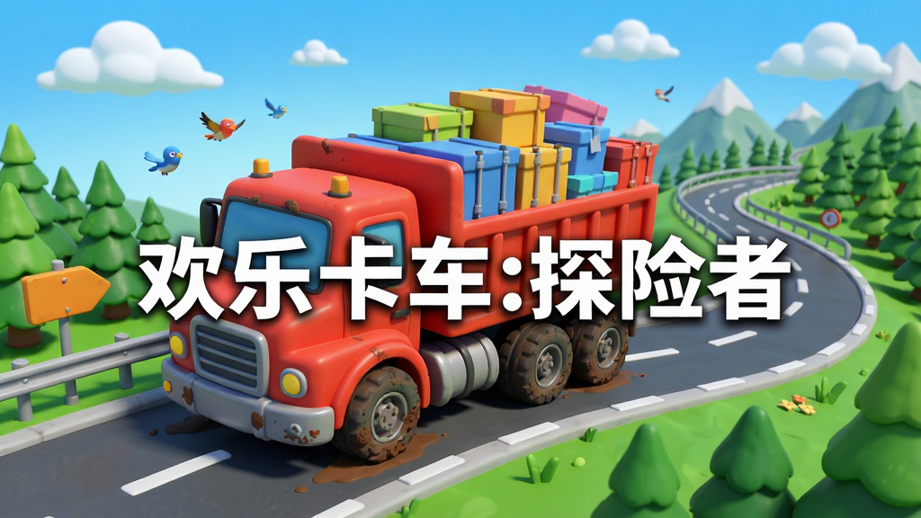����������һ����ͨ���ĺ�ɫ�󿨳���ʻ�����ѵ�ɽ�乫·�ϣ�������װ����������ɫ�Ļ����䣬������������ƺʹ��̵����֣�Զ���������ɽ�������岼�ֲ��ø����ӽ�չ�ֵ�·�����ۣ��Ű��Ͽ���λ�ڻ�������ƫ�󣬷��Ϊ�������µ�3D��ͨ��Ⱦ��ϸ�ڰ���������̥�ϵ������ۼ���·�ߵ�ָʾ�ƺͷ����С�񣬻��ʸ���ɾ���������û�ж����Ԫ�أ�ͼƬ�����ð�ɫ������д�š����ֿ���:̽���ߡ���