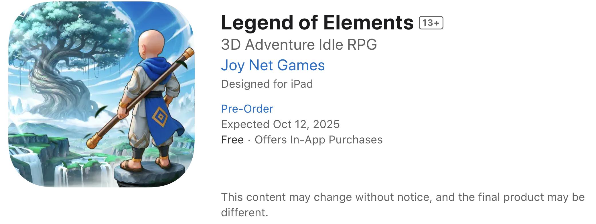 Legend of Elements ��׿�� ��Ϸ���� Ԫ�ش���