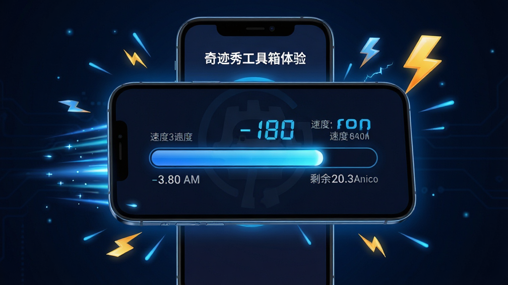 һ��չʾ���漣�㹤���䡱�����ٶ������AI��ͼ������������һ���ֻ���Ļ��ʾ���ؽ���������ǰ���Ľ��棬�������Ա����ٶ���ֵ��ʣ��ʱ�䣬�ֻ���Χ���ٶ�������������ŵ�׺������Ϊ�ֻ����У��Ű��࣬���Ϊ���пƼ��磬ϸ�ڰ�����ɫ��Ч�����������У����������ɾ����޶���Ԫ��