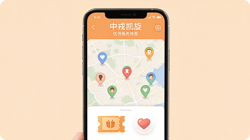 ��������һ���ֻ���ʾ�����ֿ������Ŵ������ͼ���棬��ͼ���ж����ɫ��ǵ㣬�ֻ��·����Ż�ȯͼ��Ͱ���ͼ�꣬����Ϊ����ɫ�����־��У������ů���У�ϸ�����������ʸɾ����޶���Ԫ��