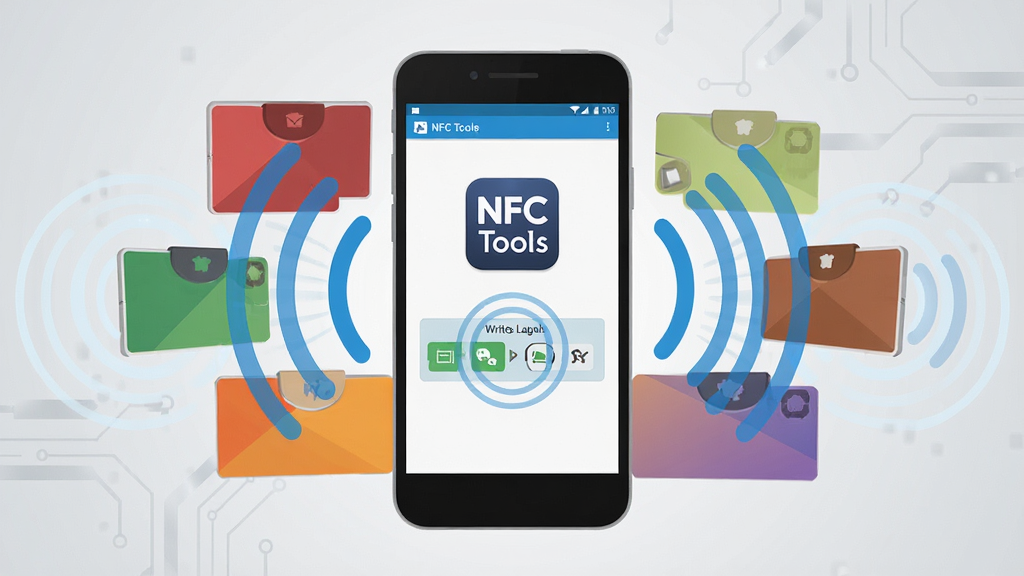 һ��չʾNFC Tools��������ĿƼ�����ͼ������������һ�������ֻ����ֻ���Ļ��������ʾ��