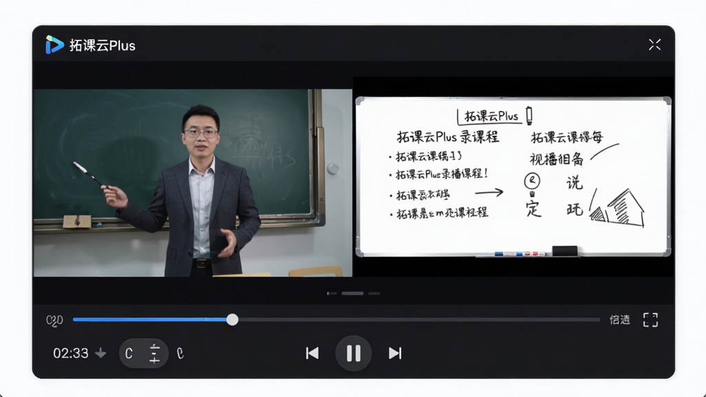 һ����Ƶ�طŽ��棬��Ļ����ʾ