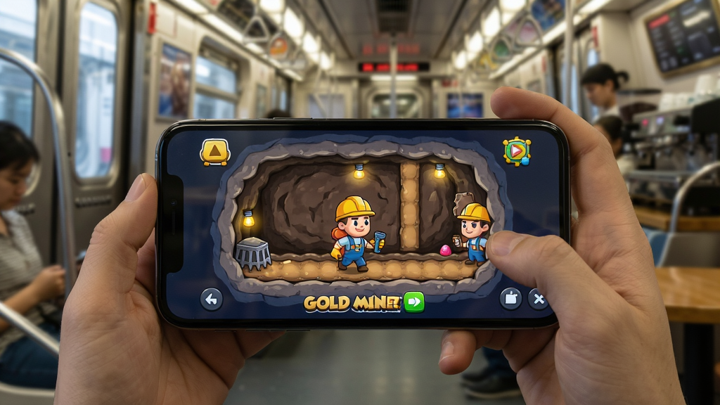 Gold Miner Draw to Collect ��Ϸ���ֻ��ϵ��������泡�����������ֻ���Ļ��ʾ�󶴹ؿ��������ǵ�������򿧷������ճ�������ͻ����ʱ��ؿ�����������ԣ����дʵ�뿨ͨ��ϣ�������������ͼ���