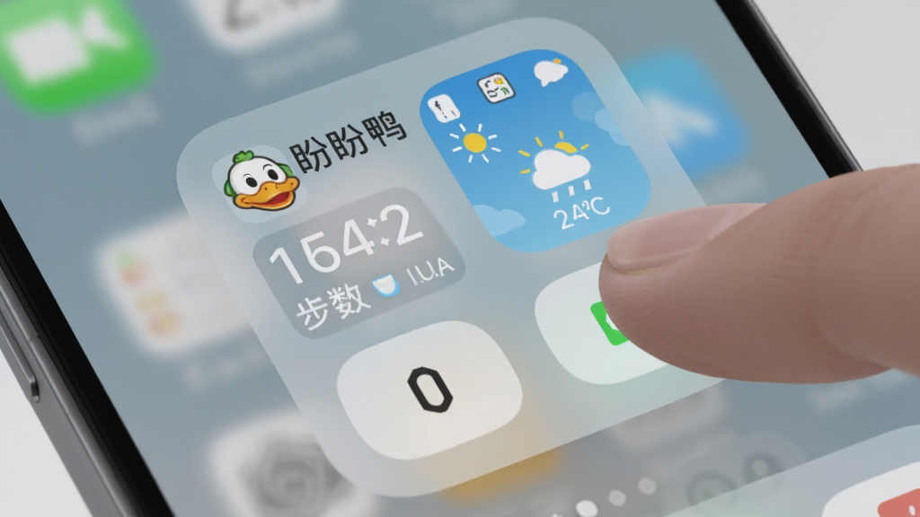 一张手机桌面特写图,画面中一个