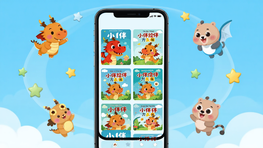 С��汾��ȫӦ��������չʾ������Ϊһ�������ֻ���Ļ����Ļ����ʾɫ�����޵Ķ�ͯ�汾�������г�����״������Ϊ�ֻ����з��ã���Χ������Ư���Ŀ�ͨ���������װ��Ԫ�أ��Ű������죬���Ϊ��ƽ����ͨ�廭�磬ϸ�ڰ����汾�����ϵ�С��������Ͷ�ʱ������֣����ʸ��壬����ɾ����޶���Ԫ��