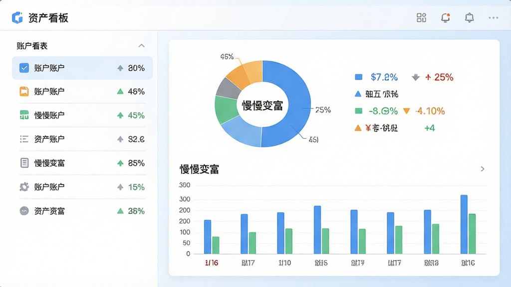 һ�ź���չ�����ʲ�������棬���Ϊ�˻��б����Ҳ�Ϊ��״ͼ����״ͼ��ϣ�ͼ���б�ע�������主������������Ϊ��ɫ��ǳ�����䣬�������ҷ������Ű����룬���Ϊ��ˬ����ϸ�ڰ����ٷֱ���ֵ���ǵ���ͷ�ͻ��ҷ��ţ����ʸ��壬�ɾ����޶���Ԫ��