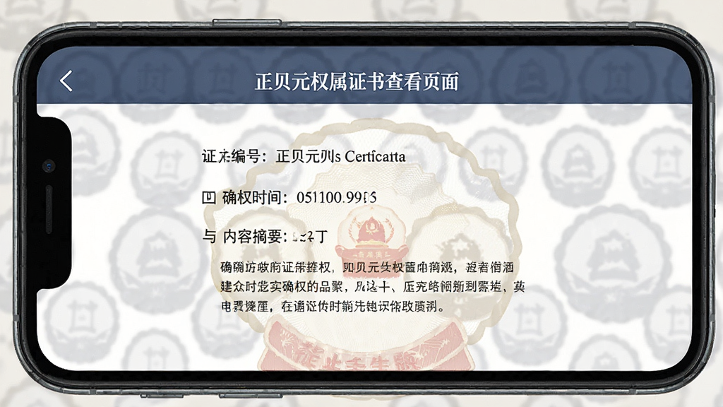 ����ԪȨ��֤��鿴ҳ�棬�ֻ���Ļ��ʾ֤�����飬����֤���š�ȷȨʱ��������ժҪ�����������ʽ�ĵ����ɫ�����أ�ϸ�����������ʸɾ����޶���Ԫ��
