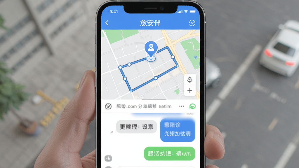 ����Ϊ�ֻ���Ļ��ʾ������APP�Ķ�������ҳ�棬��ͼ����һ���ƶ���������Աͼ�꣬�·���ʾ����Ի��򣻲���Ϊ���½ṹ����ͼռ�ϰ벿�֣��������ռ�°벿�֣��Ű�ֱ���׶������Ϊ�ִ��ƶ�Ӧ�ý��棻ϸ���ϵ�ͼ����·�߹켣�������������������ʸ��壬�ɾ����޶���Ԫ�ء�