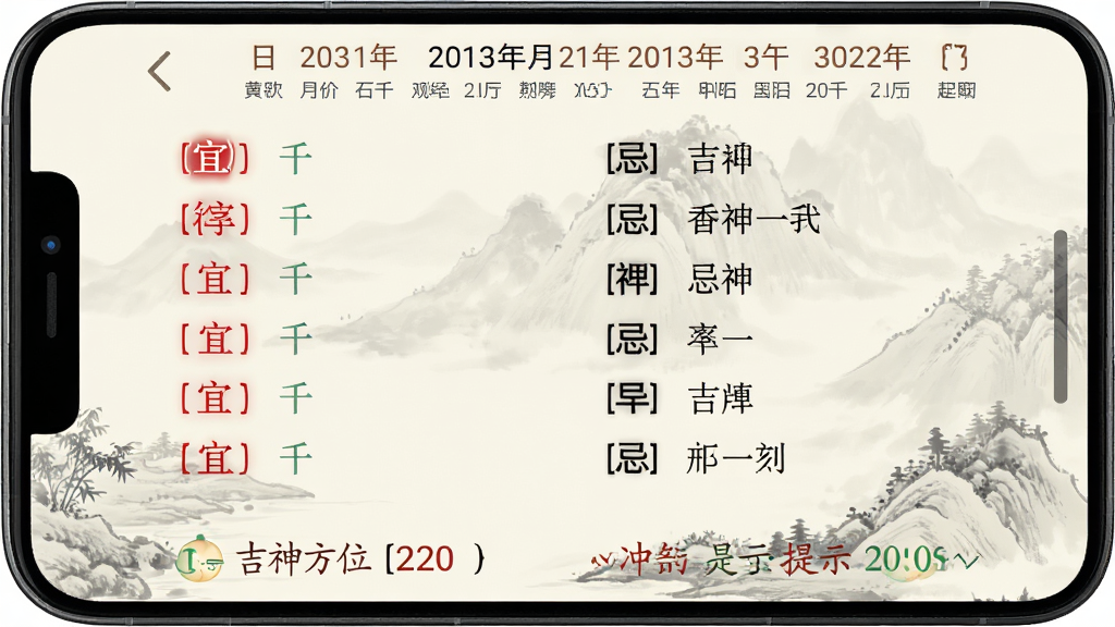 ���ݻ���ÿ���˼ɽ����ͼ���ֻ���Ļ���沼�֣�������ʾũ�����ں͸�֧���в�Ϊ��ɫ�����б��ͺ�ɫ�����б����ײ��м���λ�ͳ�ɷ��ʾ������Ϊǳɫˮīɽˮͼ��������������£����ʸ��壬���������ɱ棬����ɾ�����