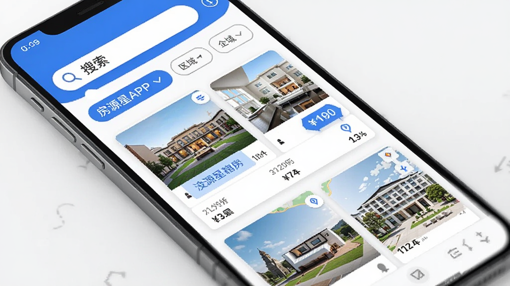 ��Դ��APP������չʾ���ֻ���Ļ����ʾ��Դ�б����ͼ�ҷ����ܣ�ҳ�沼������������������������ɸѡ��ť����Դ��Ƭ��۸��ǩ�����������ִ���������ɫΪ����ϸ�ڷḻ�������������ɾ��޶���Ԫ��