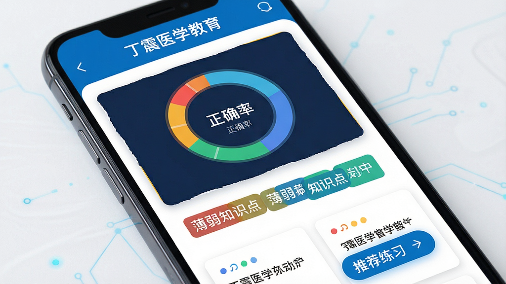 һ��չʾ����ˢ�⹦�ܵĻ��棬����Ϊ�ֻ���Ļ��д����Ļ����ʾ������ҽѧ�������������Ƽ����棬������ȷ�ʻ���ͼ������֪ʶ���ǩ���Ƽ���ϰ��ť������Ϊ������д�����Ϊ���¿Ƽ��磬ϸ�ڰ�����ɫ����ͼ������Ŀ��Ƭ�����ʸ��壬����ɾ����޶���Ԫ��