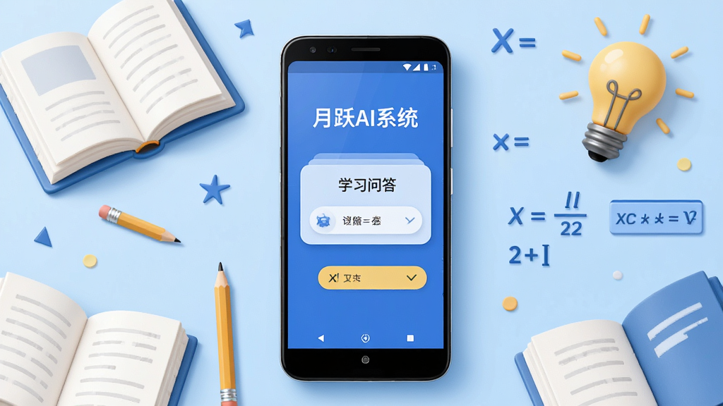 ��������һ����׿�ֻ�����Ļ��ʾ����ԾAIϵͳ��ѧϰ�ʴ���棬��Χ�����鱾��Ǧ�ʡ����ݡ���ʽ���ŵ�Ԫ�أ�����Ϊ����ɫ�����־��У�������½����磬ϸ�ڸɾ������ʸ��壬�޶���Ԫ��