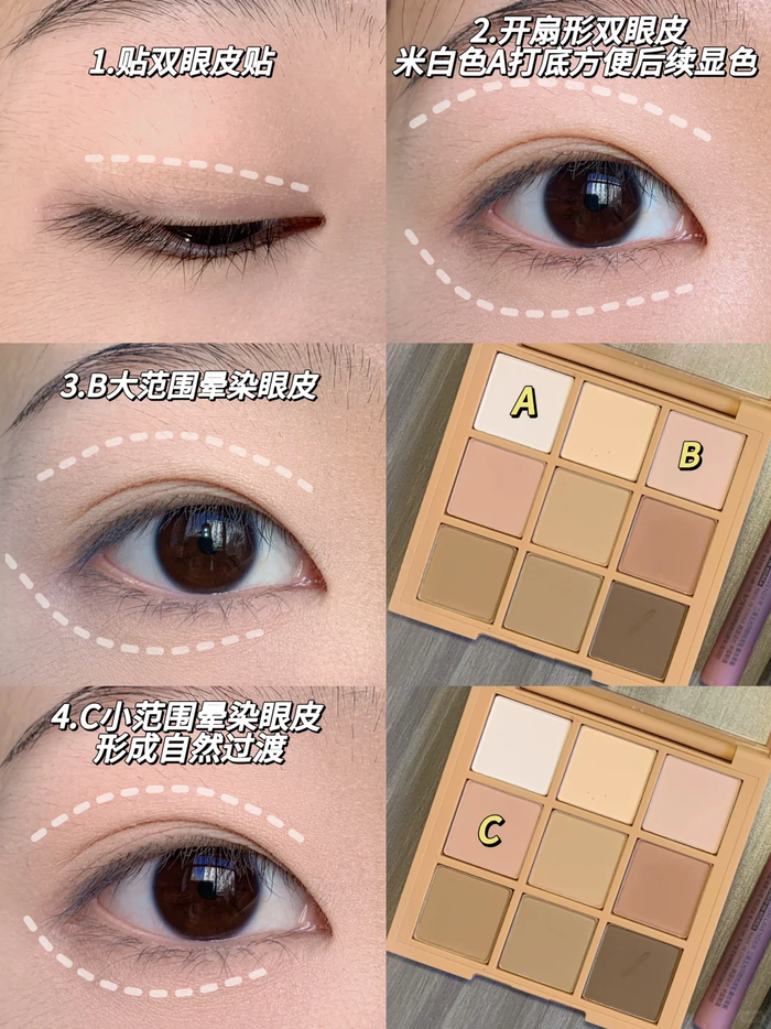 ���۾�˫��Ƥ������ױ���������ɫʾ��