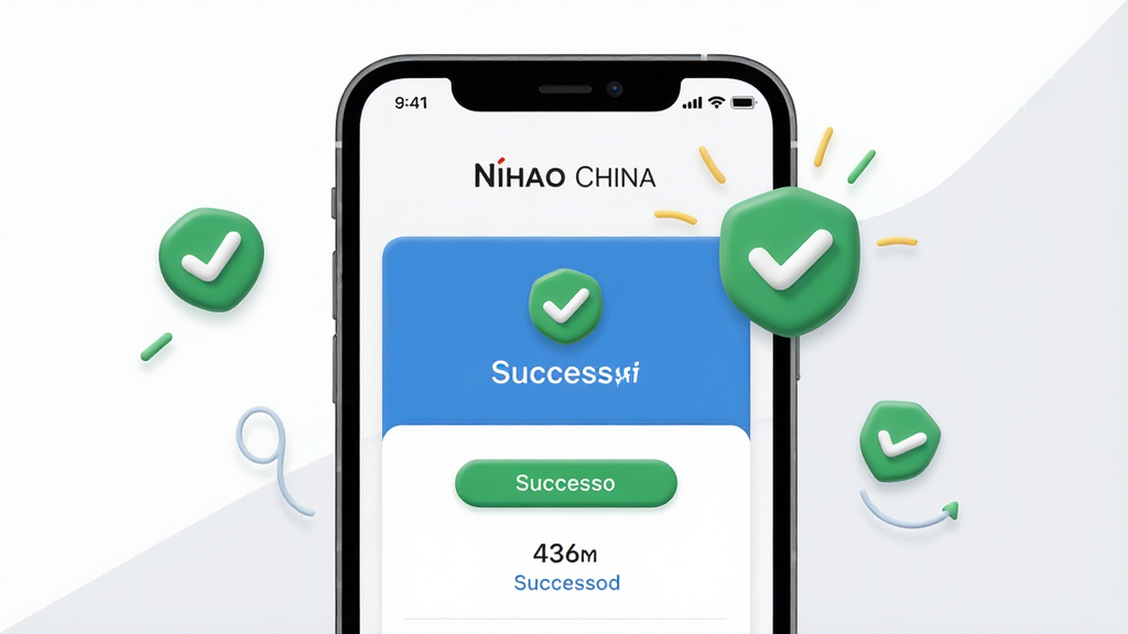 һ��չʾNihao China���ֻ���Ļ������������ʾ��ͼ���������ֻ���ʾ֧���ɹ����棬��Χ����ɫ�Թ��밲ȫ����ͼ�꣬����Ϊ���İ�ɫ��ǳ��ɫ�����ɾ���ˬ��ϸ�����������ʸɾ����޶���Ԫ��