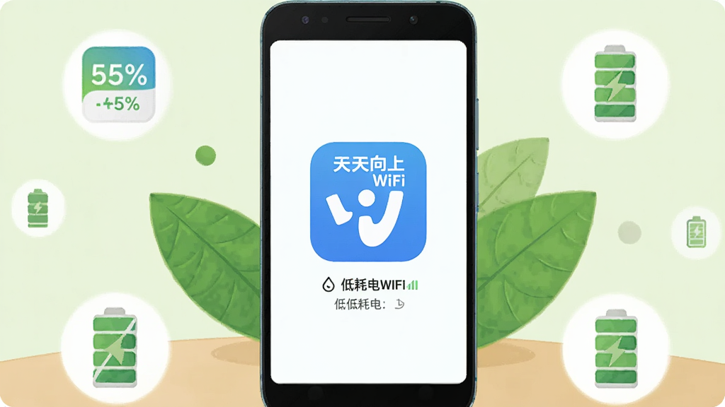 һ����׿�ֻ������������ϣ��ֻ���Ļ��ʾ��������WiFi����ͼ��͵ͺĵ���ʾ���ֻ���Χ����ɫҶ�Ӻ�С���ͼ�껷�ƣ�����Ϊ���ǳ��ɫ������Ϊ�ֻ����С�ͼ�껷�����ܣ����Ϊ���»����廭��ϸ�ڰ�����ذٷֱȡ�Ҷ������������ͼ�꣬���ʸ��壬�ɾ����޶���Ԫ��