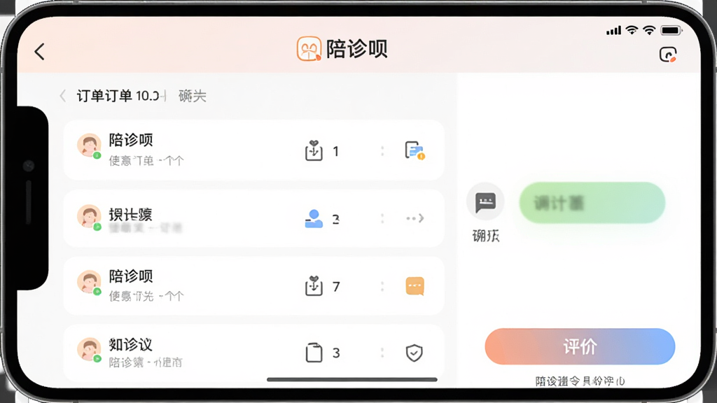 ������App�����������棬��ʾ�����б���������ں����۰�ť�����ֺ�������ɫ��ͣ����������������д��С������¡�����