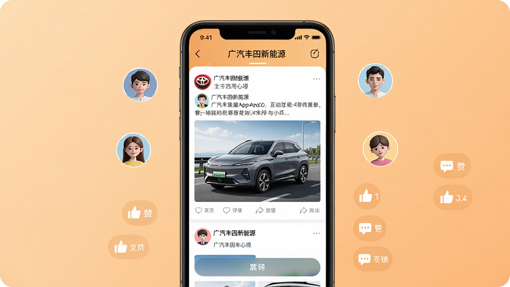 ������������ԴApp��������ҳ��չʾͼ������Ϊ�ֻ���Ļ����ʾ�����������ó��ĵ�ͼ�����ӣ��Ա��м�λ�����û�ͷ��͵�������ͼ�꣬����Ϊ��ů��ǳ��ɫ���䣬���岼��Ϊ����չʾ�����Ϊ�罻Ӧ�ý�����ϸ��ͻ���������ݺͻ�����ť�����ʸ��壬�ɾ��޶���Ԫ�أ����������ְ�����������������Դ��