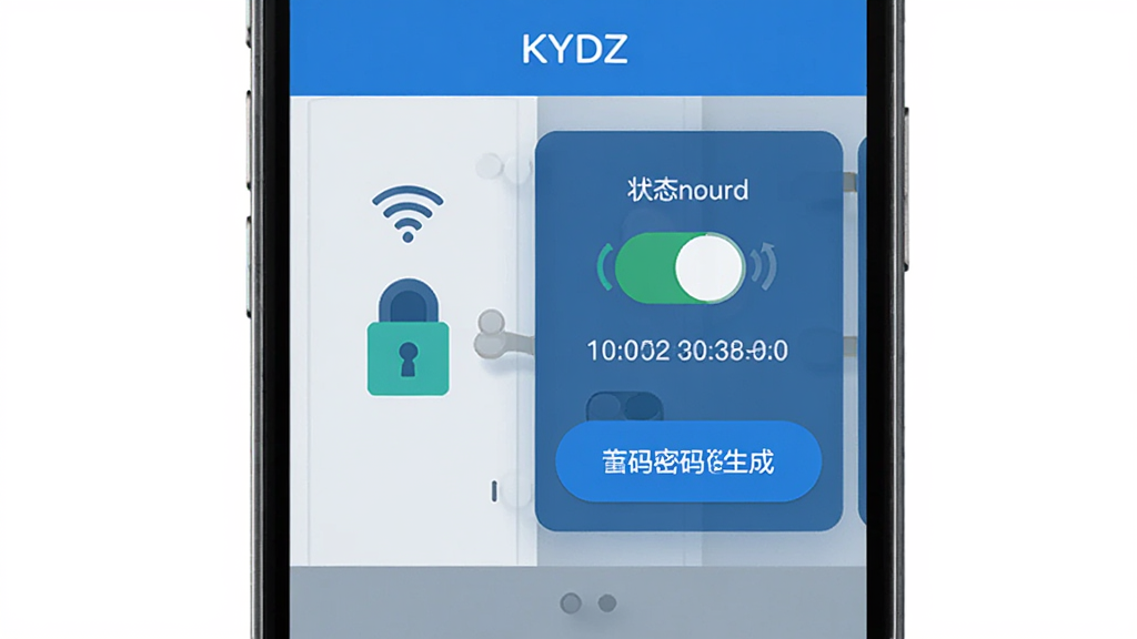 ������KYDZӦ��Զ�̿��ƽ��棬����Ϊ�ֻ���Ļչʾ����״̬���غ���ʱ�������ɰ�ť���Ű������״̬ͼ���Ҳ��ǲ������򣬷��Ϊ��ƽ���Ƽ�����ϸ�ڰ���WiFi�ź�ͼ�ꡢ�������϶�����ʱ�����¼������Ϊ����ɾ��޶���Ԫ��